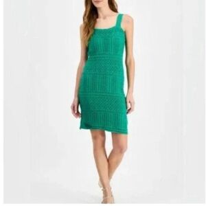 Taylor | Dresses | Taylor Green Crochet Size Small